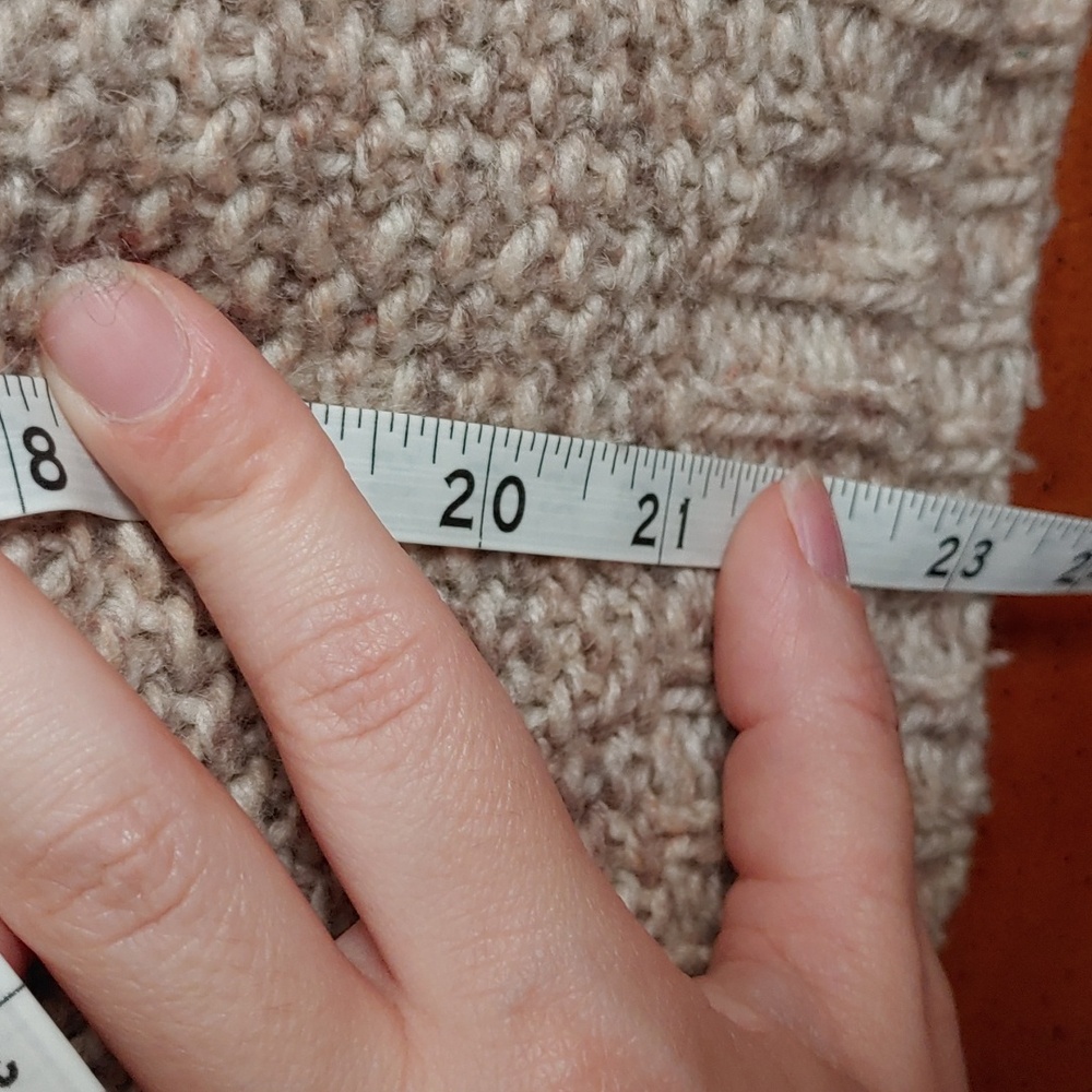 Madewell x Sezane oversized oatmeal beige knit sweater - Picture 3 of 6
